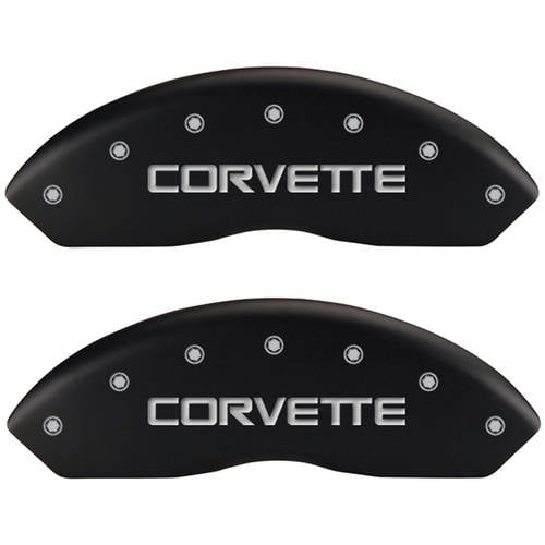 MGP Caliper Covers 12001SCLSBK Caliper Cover with Black Powder Coat Finish, Set of 4 MGP Caliper Covers 12001SCLSBK Caliper Cover with Black Powder Coat Finish, Set of 4